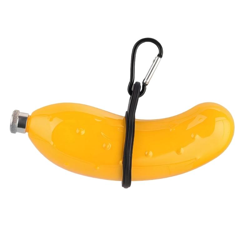 Stainless Steel Cucumber Shaped Hip Flask Whiskeys Bottle Liquor Drinkware For Parties And Gatherings
