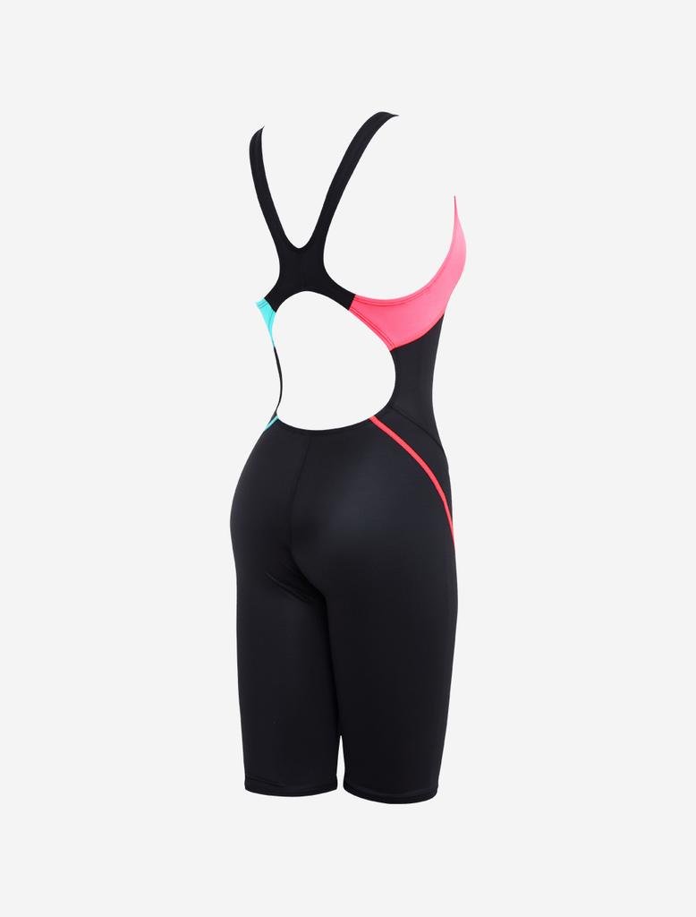 Toneidoseupocheu Multi 5-Part Half-Body X-Back Coral Mint Swimsuit