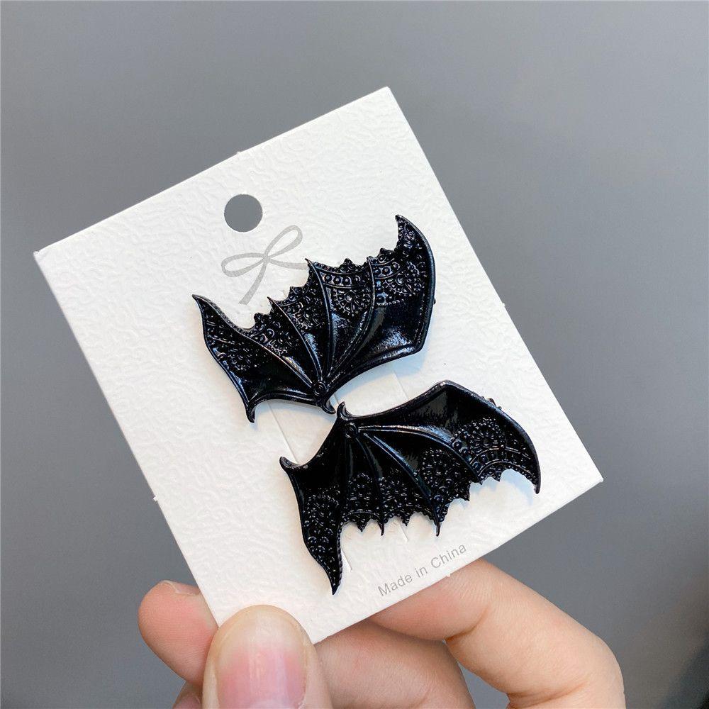 

Головной убор Женский Цинковый Цинковый сплав Женские заколки для волос Крылья летучей мыши Заколка Аксессуары для волос Корейский стиль Заколки чёрный