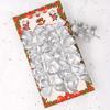 36 Packs Christmas Mini Small Bow Hanging Ornaments - Desktop Christmas Tree Accessories Pendant Christmas Decorations Supplies