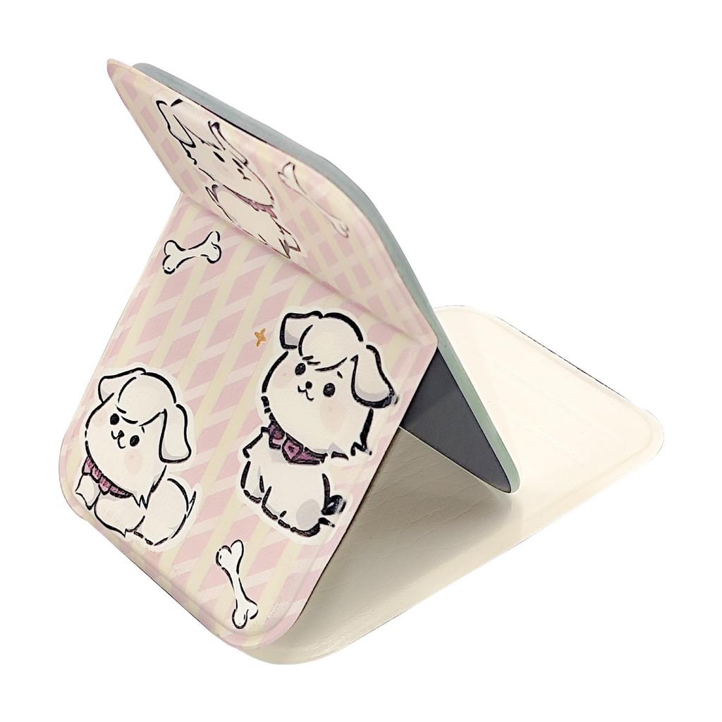 Portable Folding Rose Mirror: Compact HD Double-Sided Makeup Mirror with Flip-Top Design