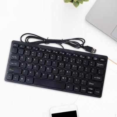 USB-Kabeltastatur 78 Tasten Mini Professionell Ideale Geschenke Plug and Play Leiser Tastenanschlag Komfortabel