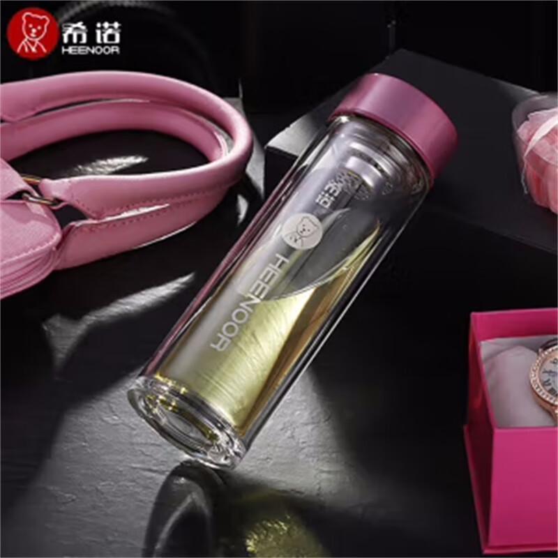 Heenoor Double-Layer Glass Tea Infuser Bottle