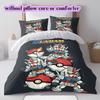Gundam Anime Style Printed Duvet Cover Set 3PCS Cartoon Bedding Quilt Cover Pillowcases Bedroom Decoration Gift_LIAN