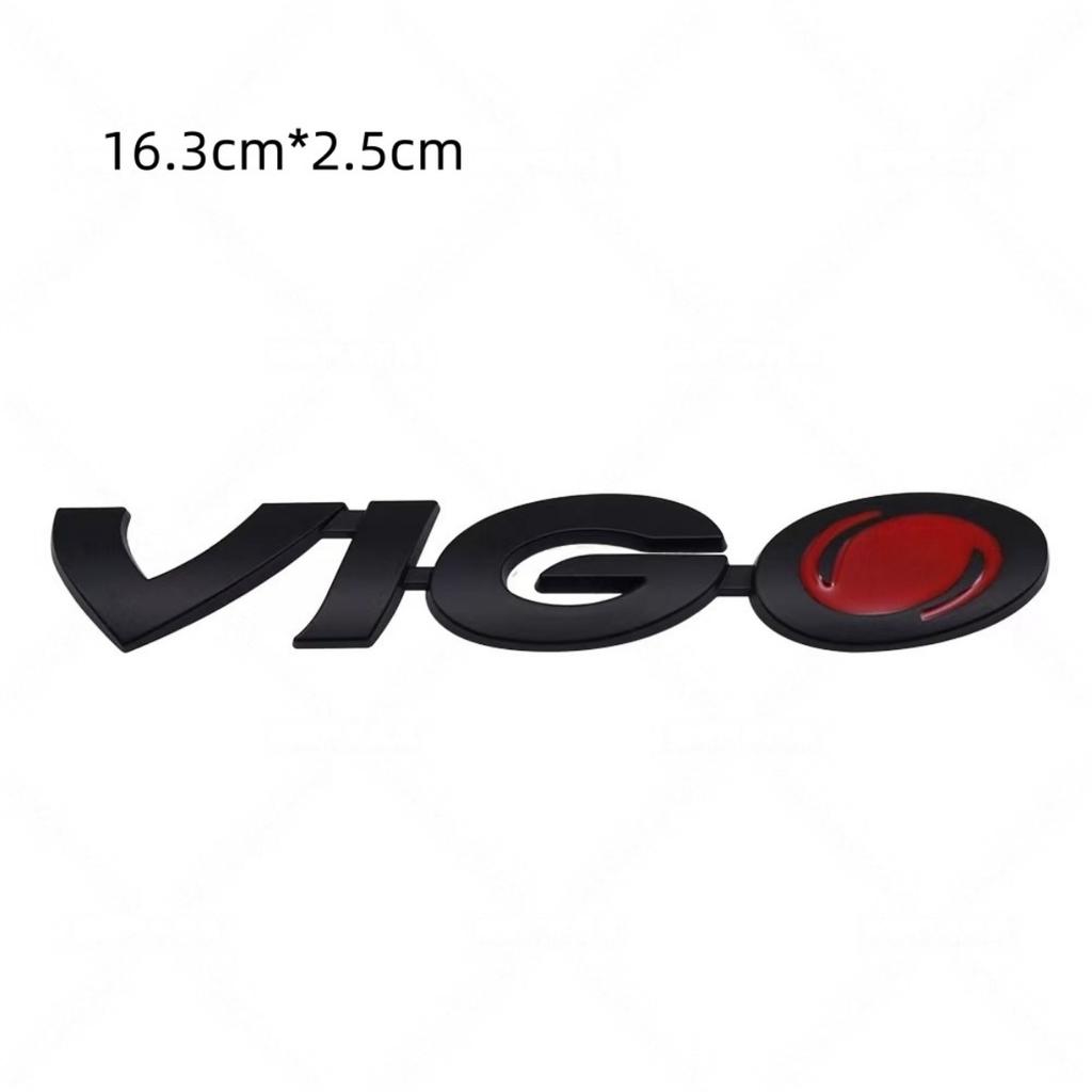 3D Metal HULUX VIGO SR5 V6 Badge Sticker Rear Trunk Emblem Decal Car Exterior Styling Accessories