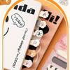 4pcs Kawaii Cat & Puppy Shaped Memo Stickers Self-Adhesive Cartoon Index Labels Sticky Notes Creative Classification Pad