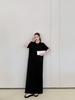 61035# Stylish Women's Over-the-Knee Slimming T-Shirt Dress - Simple, Modern, Short-Sleeved, and Loose-Fitting
