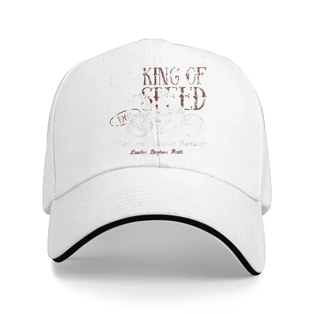 Washed Unisexs Baseball Cap Cafe Racer Speed King Trucker Snapback Caps Dad Hat Motorcycle Golf Hats