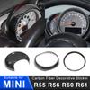 For MINI R55 R55 R60 R61 Countryman Car Tachometer Carbon Fiber Decoration Cover Interior Modification Sticker Accessories