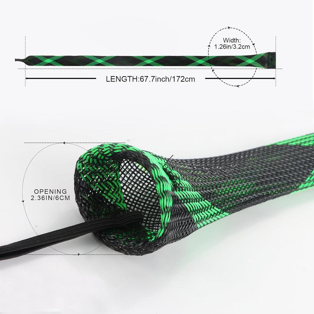 Rod Sleeves Fishing, Fishing Rod Protector, Fishing Rod Sleeves, Fishing Rod Covers Sleeve with Lanyard for Fly Fishing Rod,Casting Fishing Rod, Sea