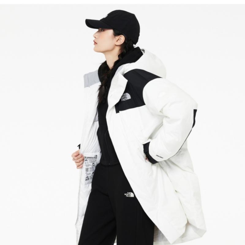 Palton lung matlasat North Face Reverse Season Universal Air Heat cu puf Nc2dn50d