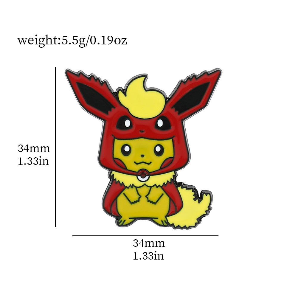 Cartoon Pikachu Unique Metal Pin Perfect For Collectors Fans And