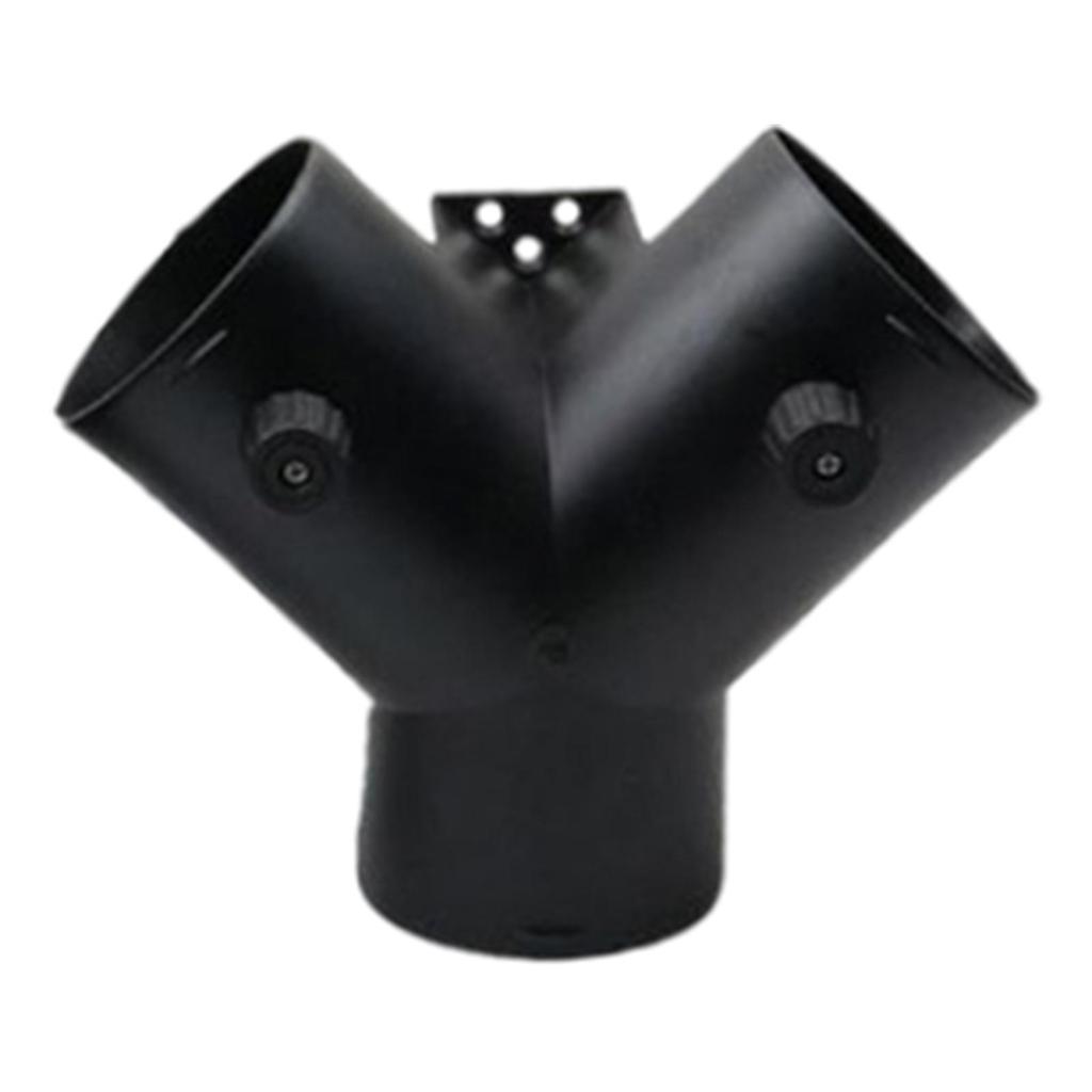 Car Heater Air Vent Exhaust Connector W/ Dual Regulating Valve Vent Duct 3