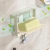 Plastic Wall Mounted Soap Box Waterproof Soap Storage Rack Soap Organizer Soap Dish  Household
