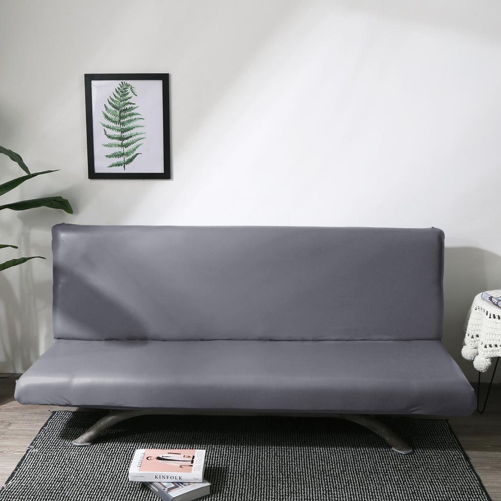 PU Leather Without Armrest Slipcover Elastic Sofa Bed Cover Anti-dirty Folding All-inclusive Couch Cover Pet Furniture Protector