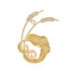 Bo Xin Yun Elegant Pearl Leaf Brooch - High-End Fashion Accessory & Gift