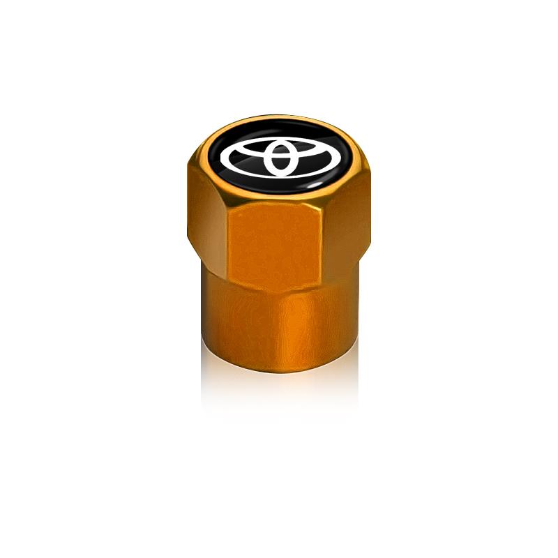 Car Wheel Tire Valve Stems Cap With Keychain Keyring  For Toyota Chr Corolla Camry Rav4 Yaris Hilux Prius Avensis Auris Prado