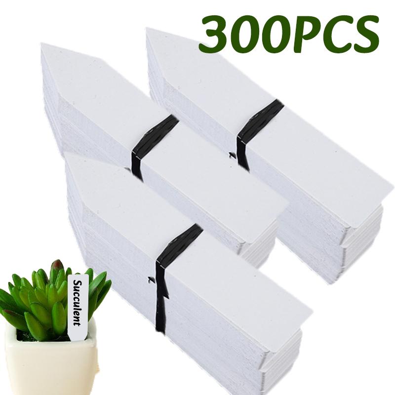 100-500pc Plant Sign Tags Markers Plants Pot Identification Labels Reusable Classification Marker Card Nursery Garden Stake Tags