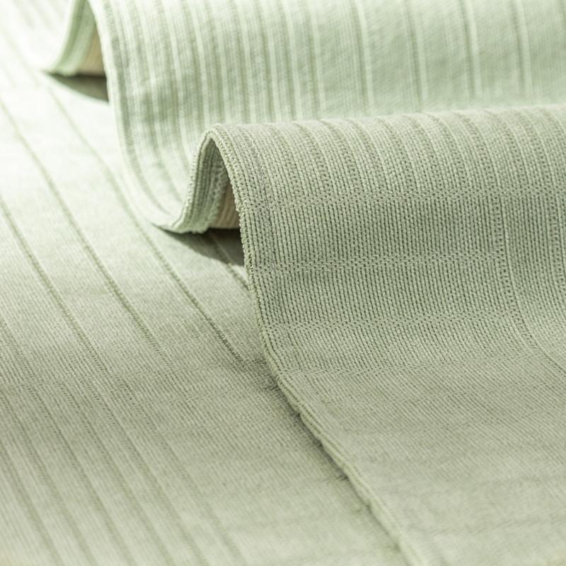 Modernes, schlichtes Chenille-Sofakissen in Volltonfarbe mit Streifen, ganzjährig rutschfest, kombiniertes Sofakissen-Handtuch