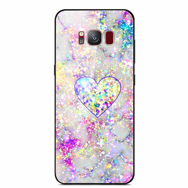 Glass Back Cover For Samsung S8 Plus Phone Case S8Plus Hard Tempered Glass Case For Samsung Galaxy S8 Plus Case S 8 Soft Edge