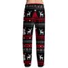 Men's Christmas Print Drawstring Pants Casual Pajama Pants