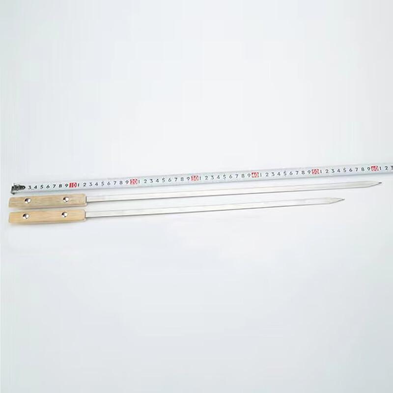 OEING Stainless Steel BBQ Skewers 60cm x 1cm (Pack of 4)