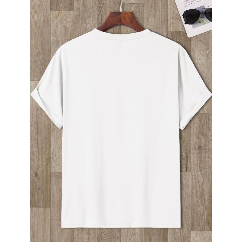European Sizes Stylish and Easy Crew Neck T-shirt | Classic Design, Versatile, Suitable for Various Occasions, Casual Fit, All-Season