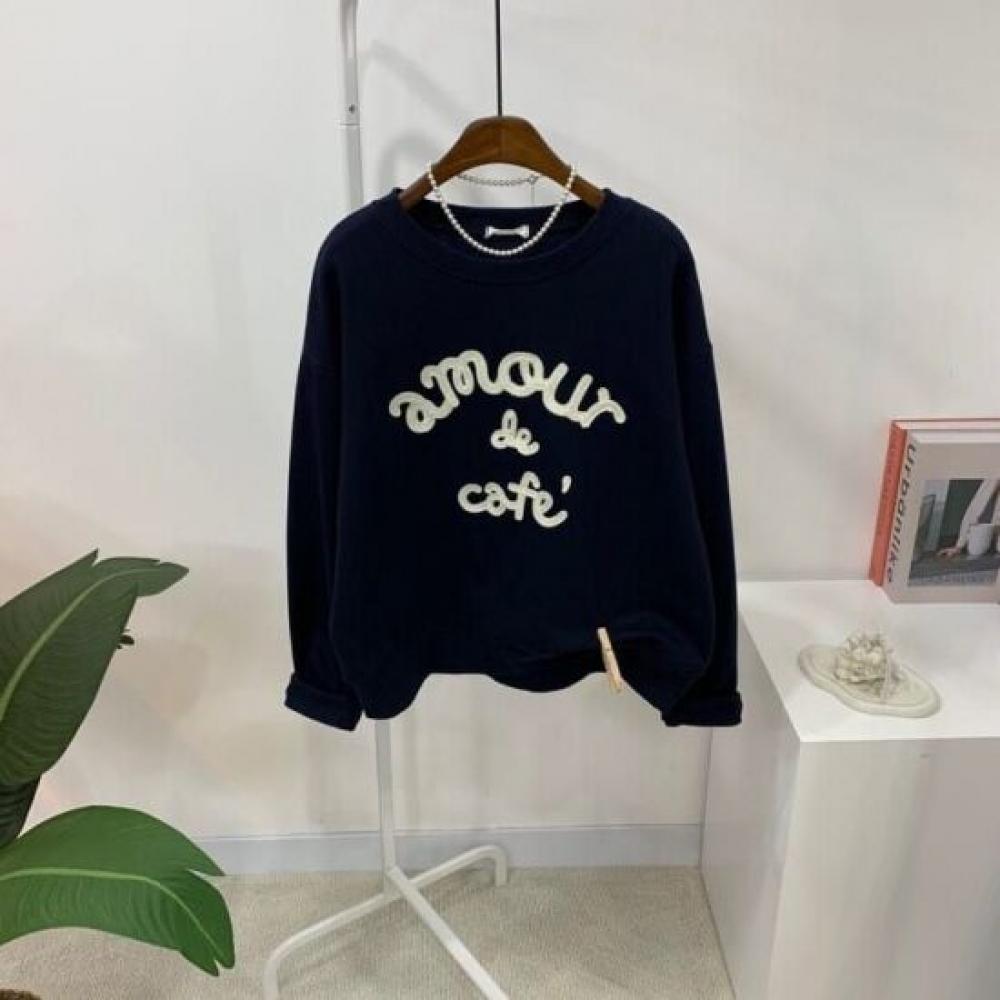 C S In The Room Ode Embroidered Long Sleeve SweatShirt 4ColorS