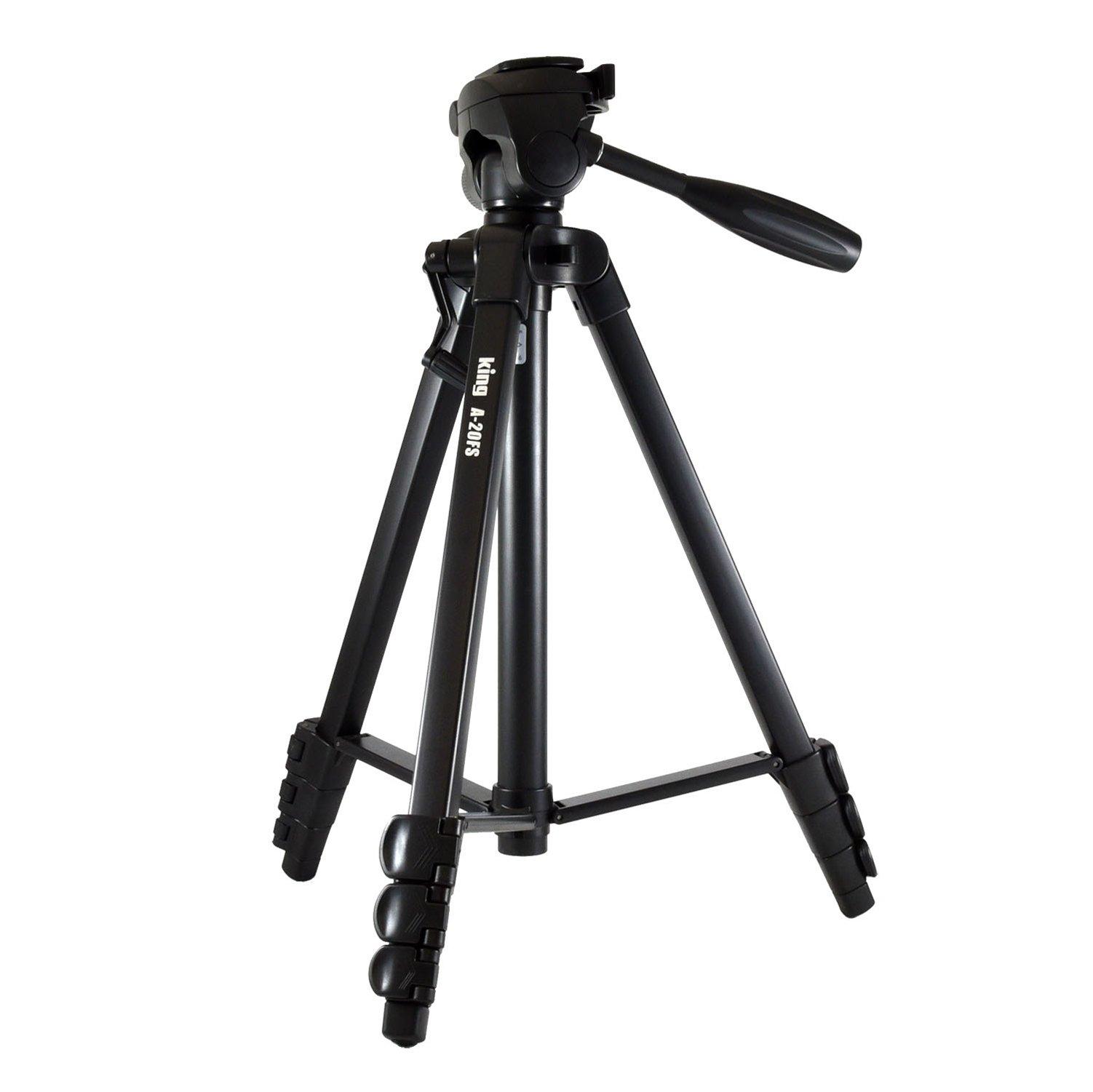 

KING Tripod for Cameras and Movies with Level Gauge 817921 Black A-20FS чорний