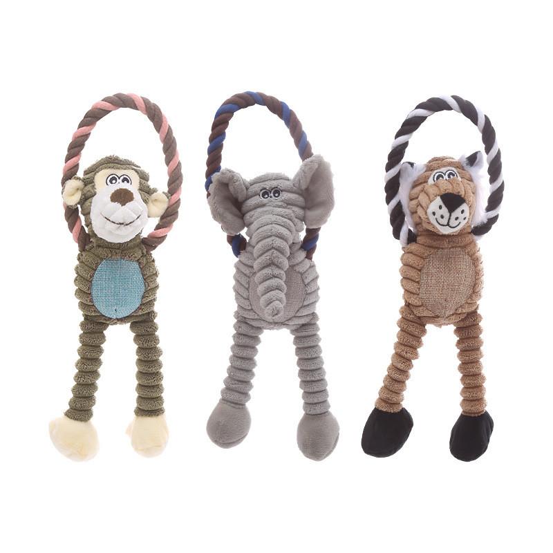 Toys For Puppies, Toy Dog Chew Toy For Teething Chewing , No Stuffing Plush Animal Dog Toy For Small Medium Large Dog