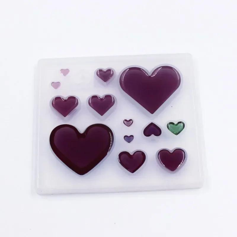 Heart Silicone Fondant Candy Mold Chocolate Mold Cake Moulds for Valentine's Day Mousse Cake Baking French Dessert Brownie