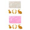 Chocolate Moulds Rabbit Lace Shaped Baking Molds Fondant Moulds Cake Molds Silicone Material Gift for DIY Baking Lover