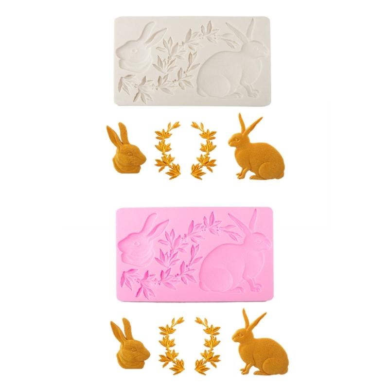 Chocolate Moulds Rabbit Lace Shaped Baking Molds Fondant Moulds Cake Molds Silicone Material Gift for DIY Baking Lover