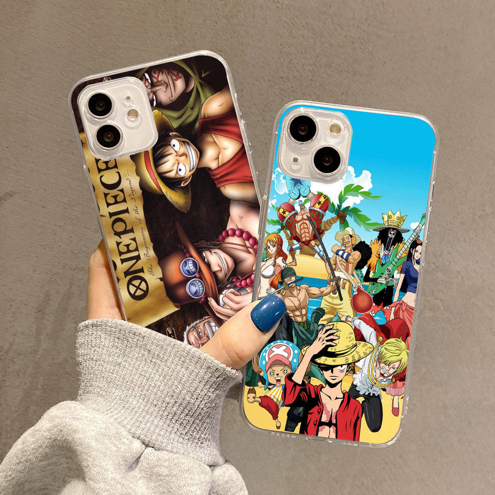 Case for Samsung A04 A14 A23 A34 A54 M23 M33 M52 M53 Realme 10 9 C30S C35 C55 VIVO Y02S Y21 Y51 X80 Pro Transparent Cover WI49 One Piece Anime