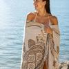 Toalla y Mochila Convertible 2 en 1 Portátil Bolso de Playa Oversize Secado Rápido con Bolsillo Interior con Cremallera Esterilla Plegable
