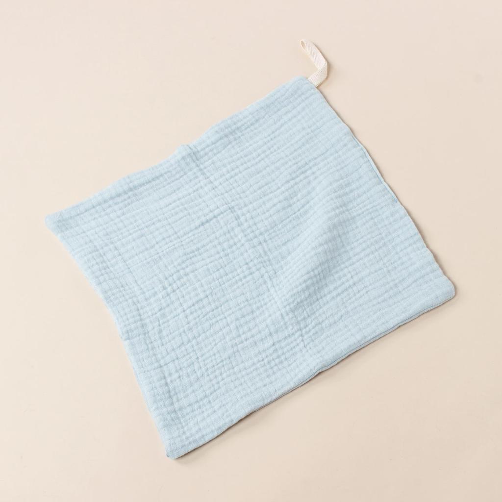 Baby Soft Cotton Muslin Handkerchief with Lanyard