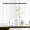 6pcs Month Desk Calendar Blocks Date Perpetual Desk Calendar Wooden Block Calendar  Classroom Use
