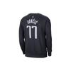 Jordan NBA Dallas Mavericks Alphanumeric Crew Neck Fleece Sweatshirt Men Sweatshirt Black DR2531-426
