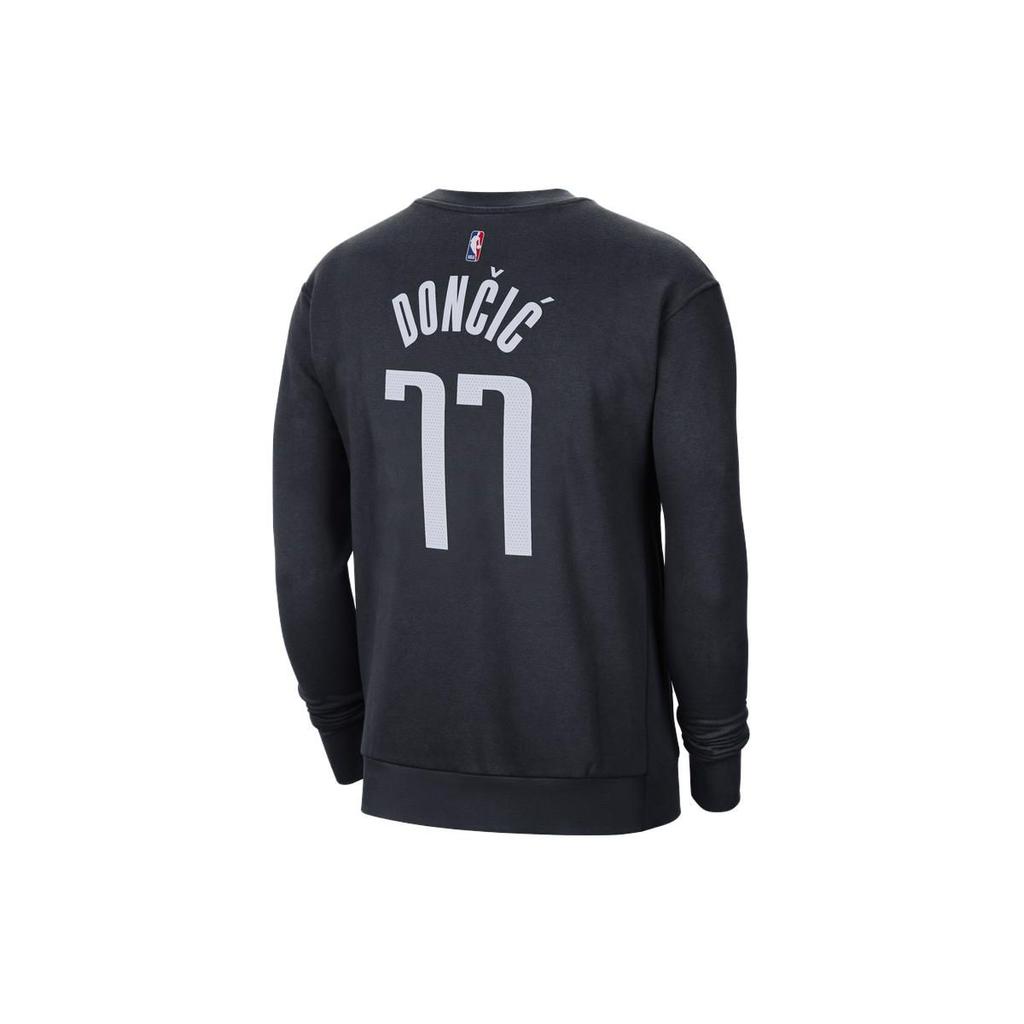 Jordan NBA Dallas Mavericks Alphanumeric Crew Neck Fleece Sweatshirt Men Sweatshirt Black DR2531-426