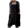 Apron For Baking Cooking And Gardening Cross Back Linen Women With 2 Pockets
