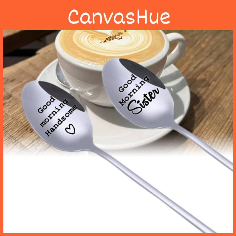 Premium 304 Stainless Steel Ice Spoon For Couples With Trendy Letter Design Ideal For Gifts