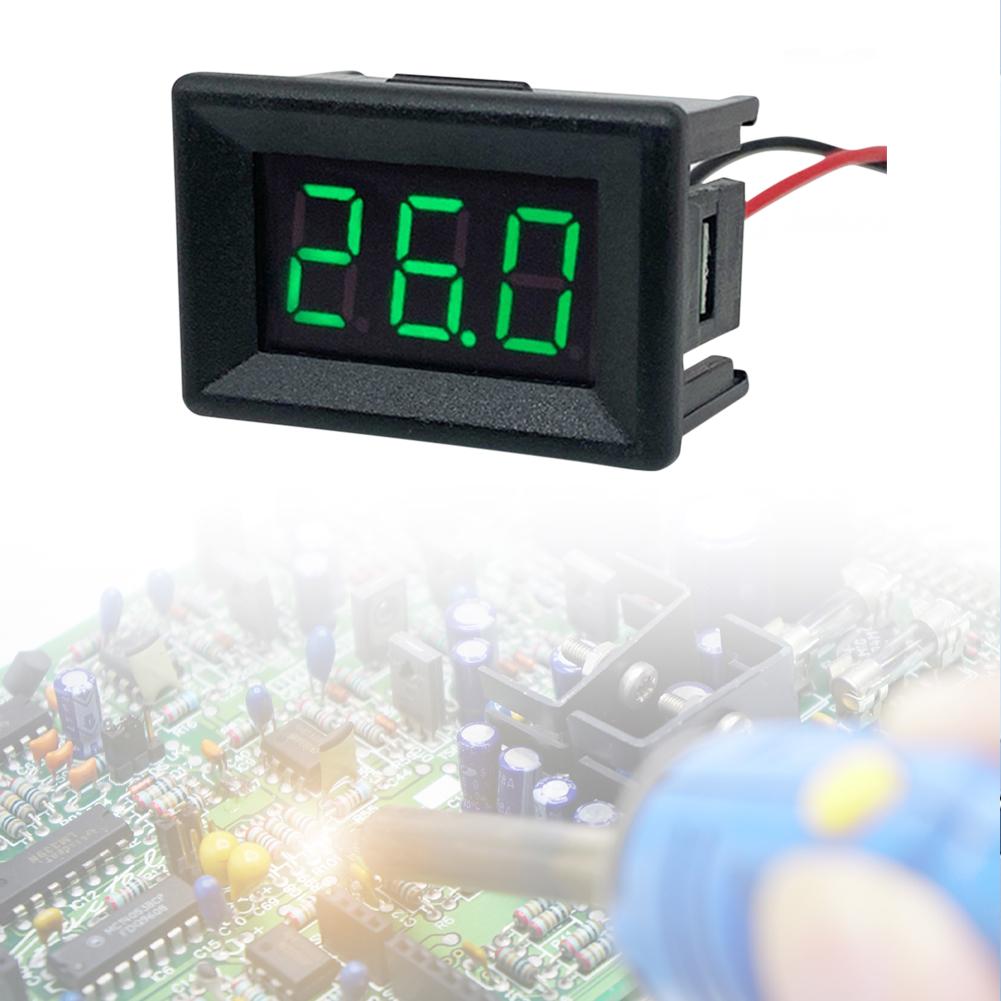 DC0-30V 0.36inch 2-Wire Digital LED Display Panel Voltage Meter Voltmeter Tester for Car Motor Vehicle Tools