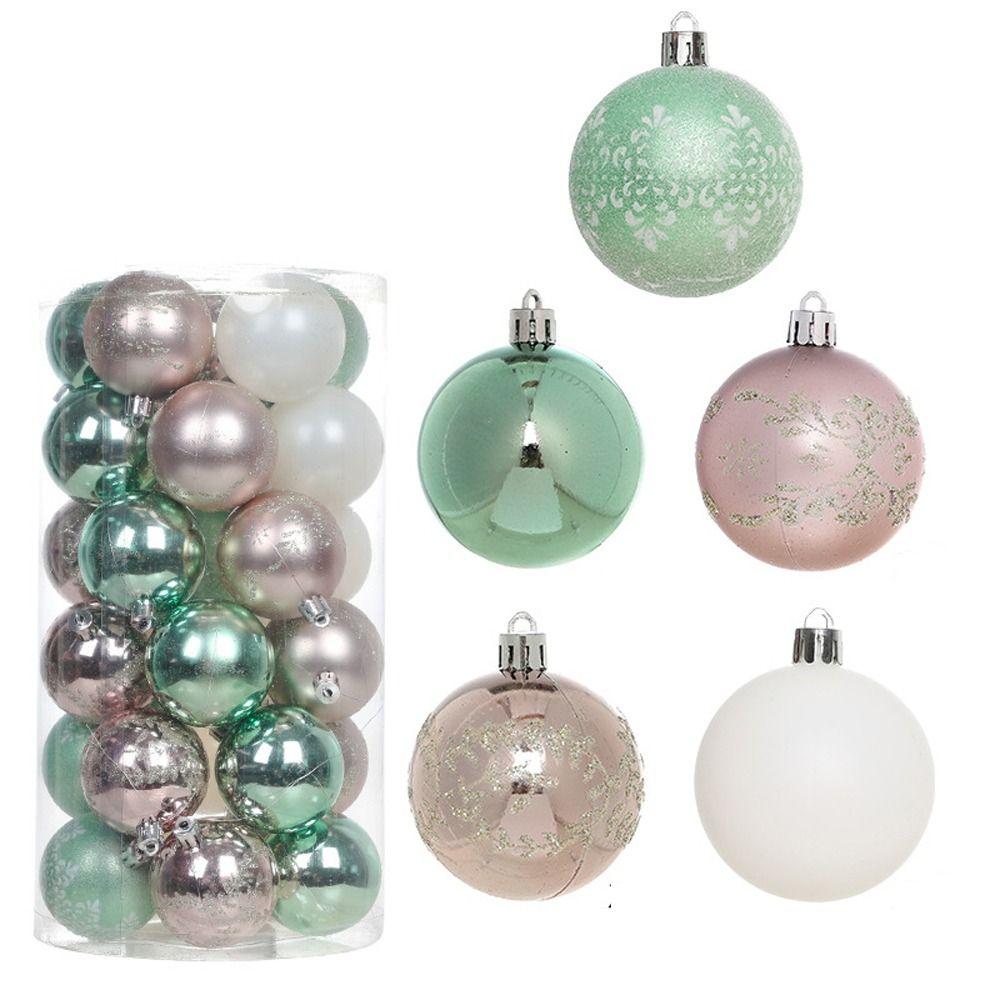 

Cartoon Painted Christmas Ball 6cm Merry Christmas Tree Decor Party Favors style 6