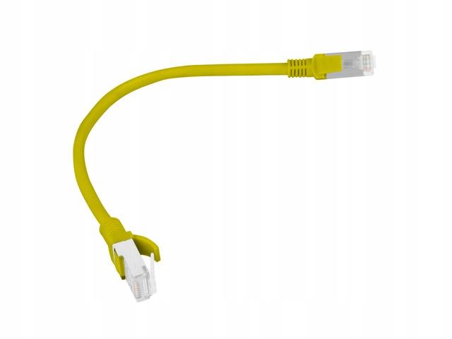 Patchcord Lanberg UTP Kat.6 0,25m Żółty