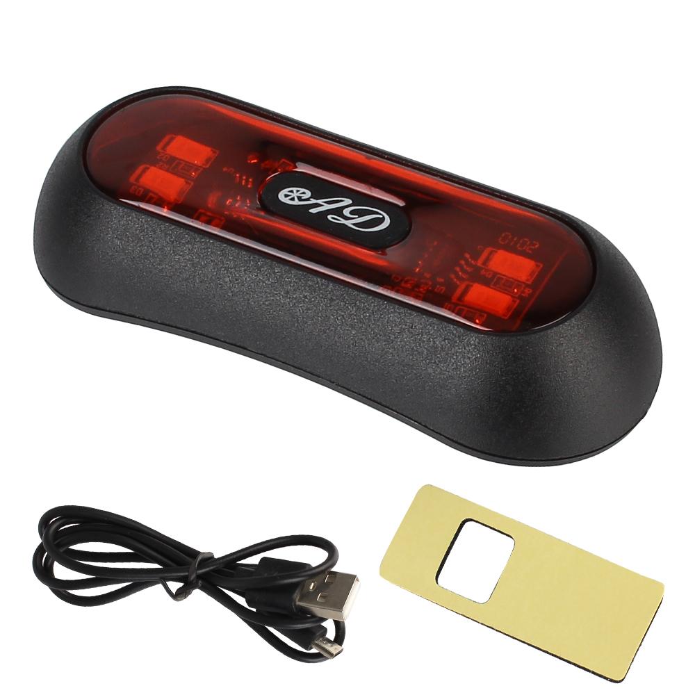 Motorcycle Warning Strobe Light On Helmet LED Signal Lamp Decorative Flashing Blinker Waterproof Bicycle Motorbike Accessories