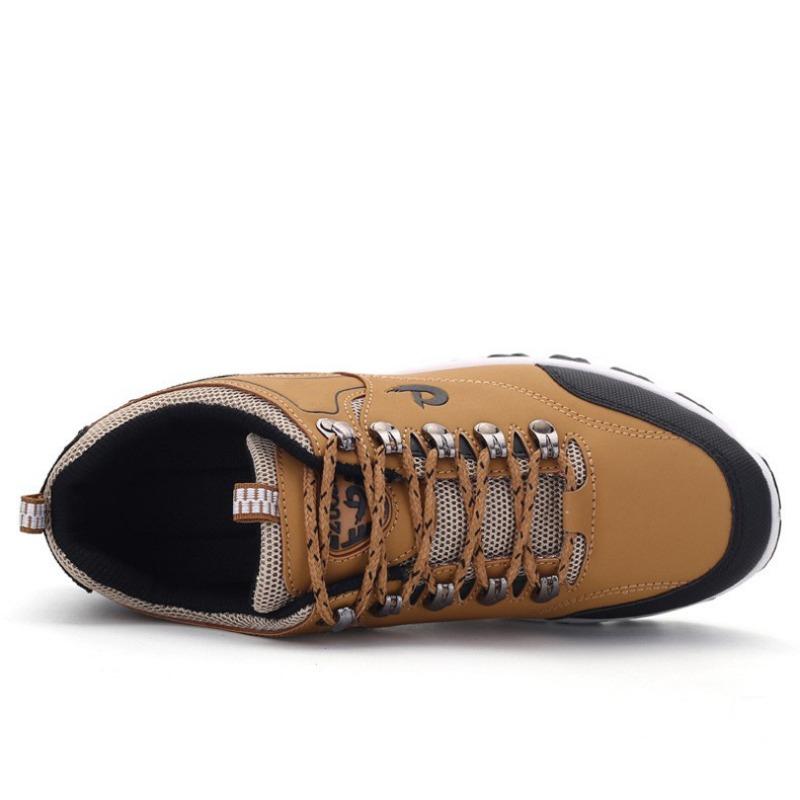 Men Is Hiking Shoes Waterproof Leather Outdoor PU Shoes Wear resistant Men Trekking Walking Hunting Tactical Sneakers Shoes