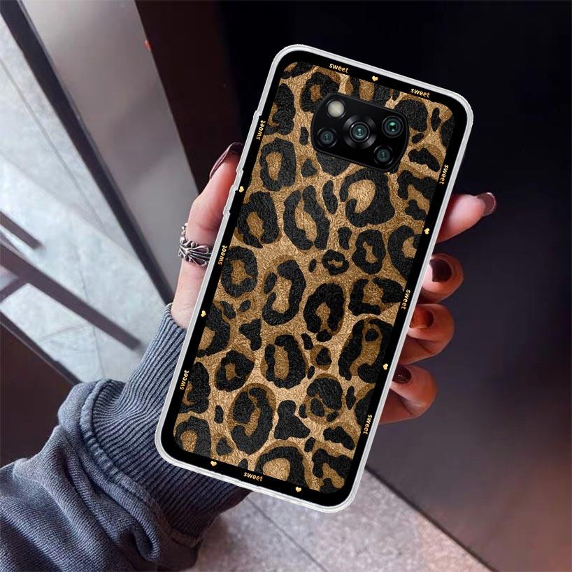 

Animal Leopard Print Phone Case For Xiaomi Poco X7 X6 X5 Pro F7 Ultra Redmi 15C 15 13 13C 12 12C 10 10A 10C 9 9A 9C 9T Shell Poc Redmi 10