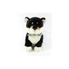 Cute Plush Toy - Black Mameshiba Sitting - Medium Size - Made In Japan - D0031N