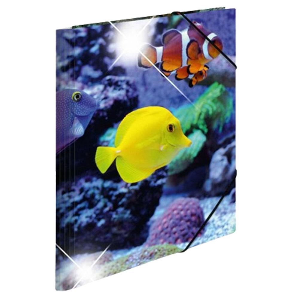 Herma Elasticated Glossy PP Folder A3 Animals (Fish)
