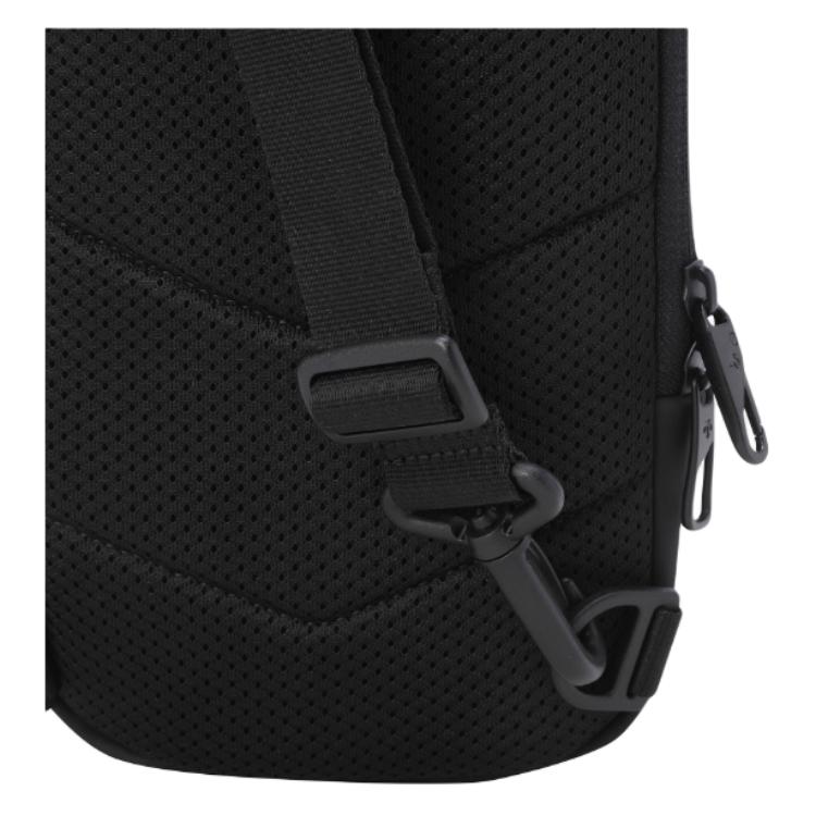 New DESCENTE Nylon Sling Bag Unisex Black SQ323UBG73